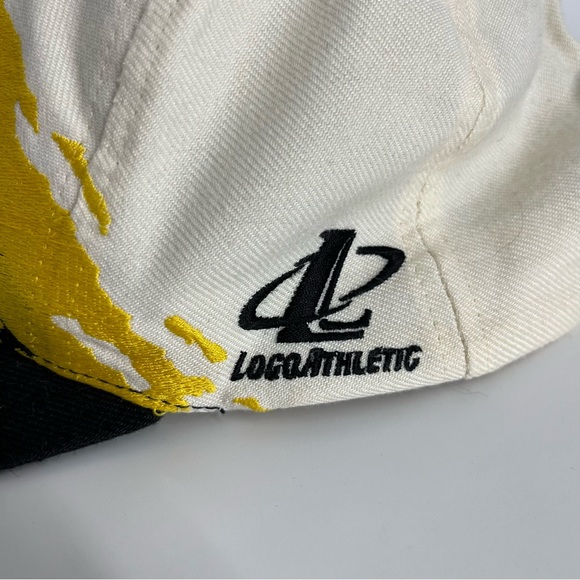 Vintage Pittsburgh Steelers Hat Adult OS Black White Splash Logo Athletic 90s - Picture 3 of 8